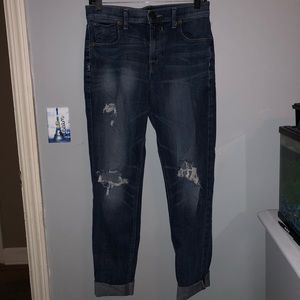 Distressed express jeans